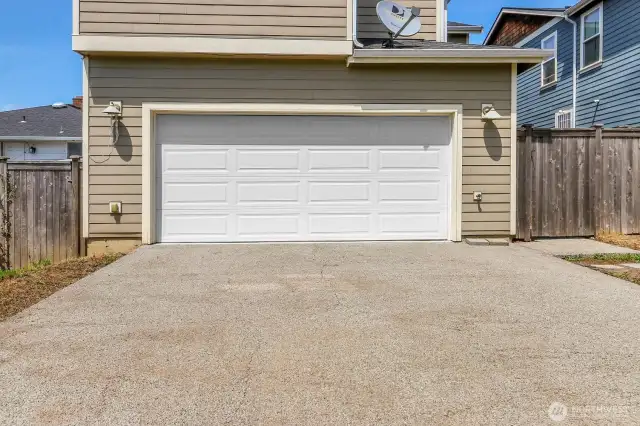 Garage is at back of house off the alley