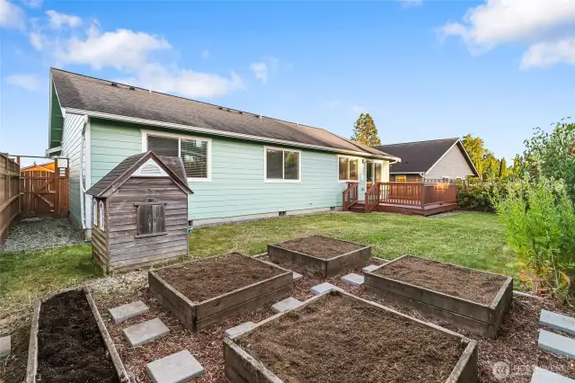 Raised garden beds ready for you!