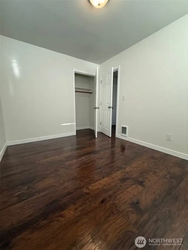 The walls are all neutral just waiting for the decor  of the new owner