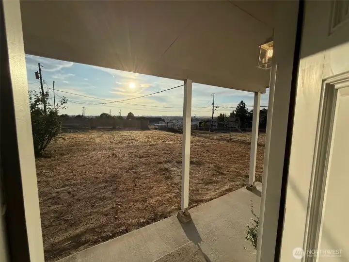 The backyard offers good privacy