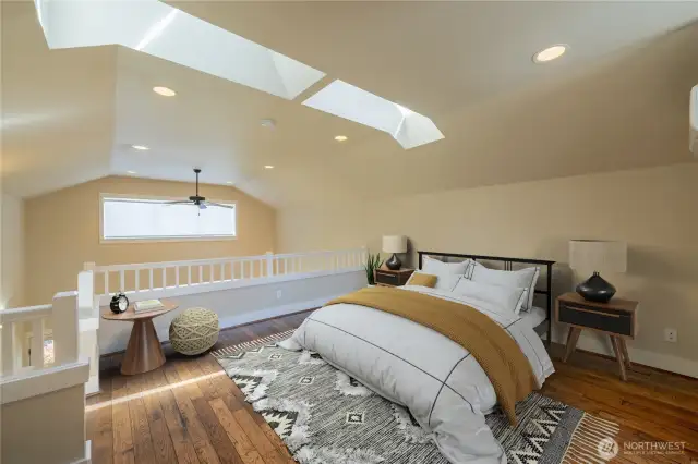 Virtually Staged Primary Suite
