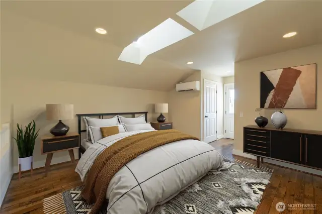 Virtually Staged Primary Suite