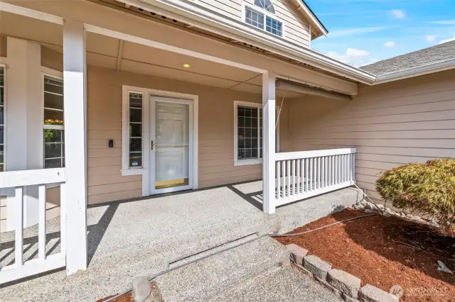 Front porch greets you!