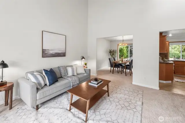 Dining room off of living room!