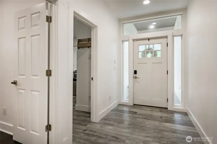 Bright entry.