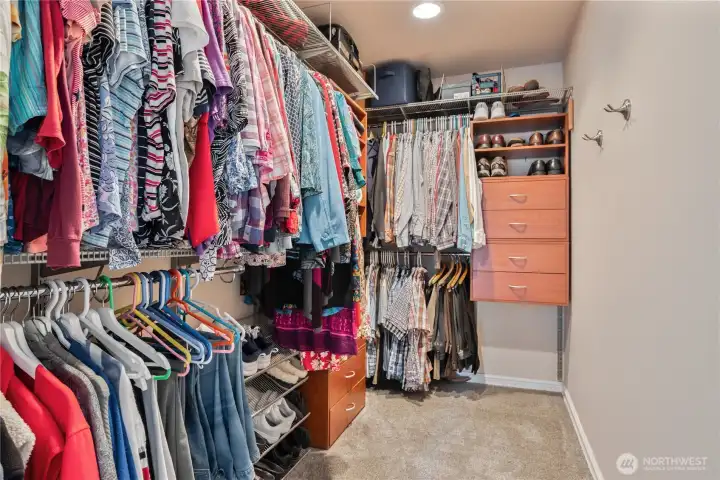 Awesome Primary walk-in Closet w/ a few built-in's but room for more