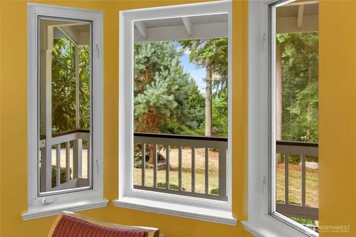 This home features plenty of windows and light.