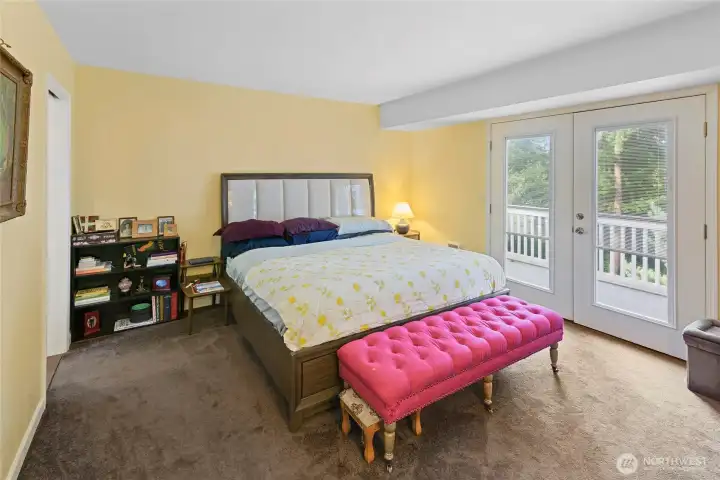 Primary with balcony