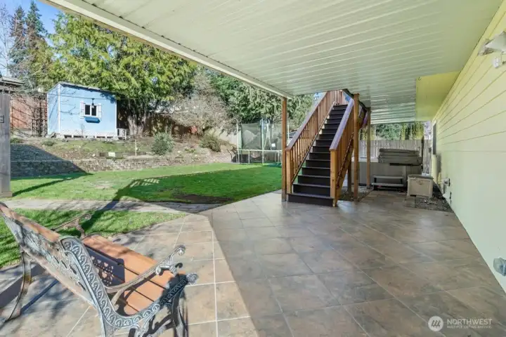 Perhaps a moment on the shaded patio?