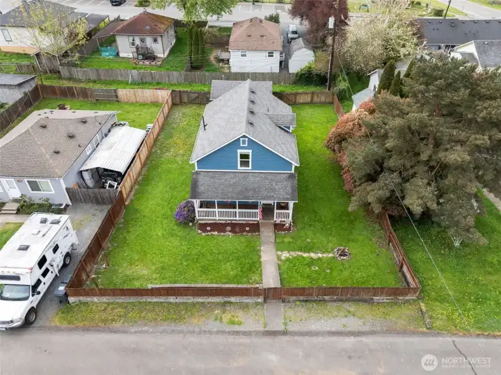 Fully fenced yard