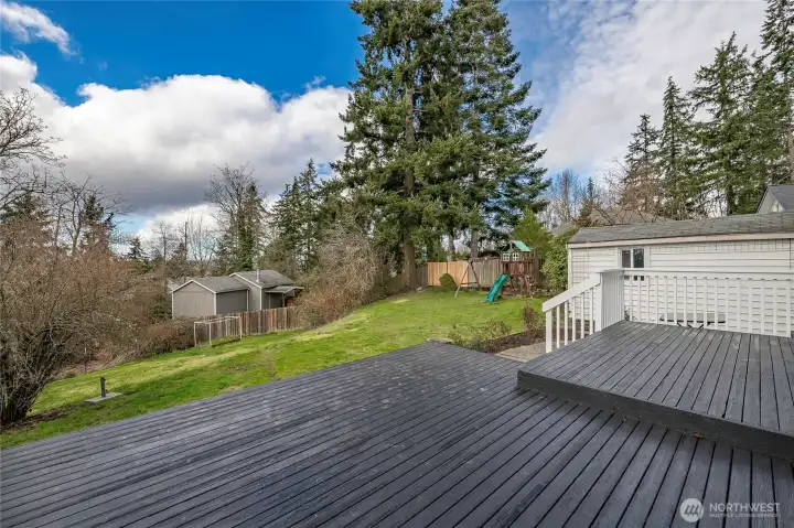 Huge, Sunny West Facing Back Deck