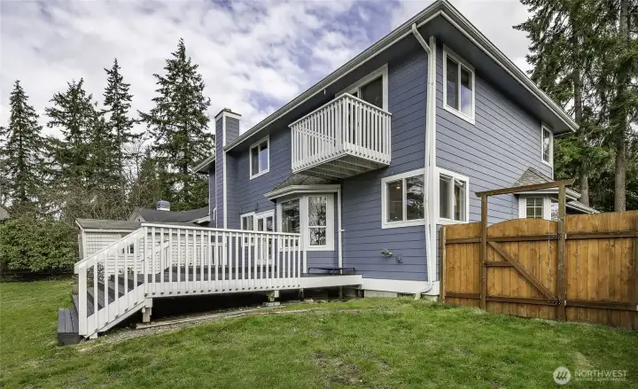 View From the Sideyard of this 14K s.f. Lot