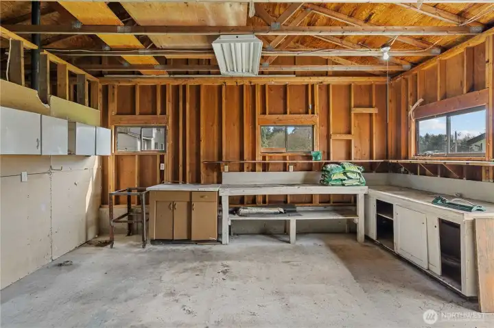 interior of detached shop