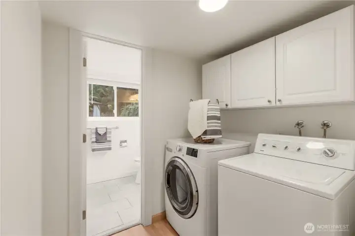 Full-size laundry, lower level. Full-size laundry, lower level.