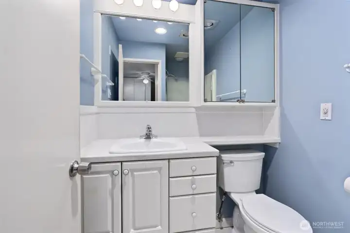 On the main level, you’ll find a conveniently located 3/4 bath, ideal for guests and everyday use.