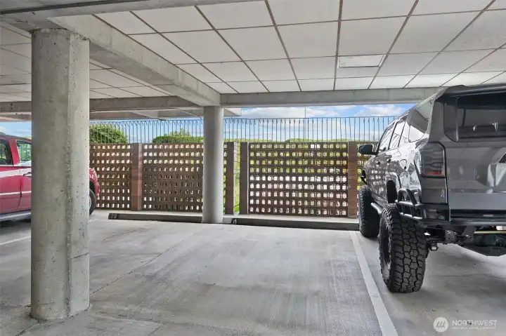 Convenient garage parking.