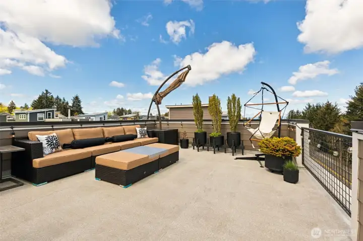 Over 500 square feet of extra living space! The deck was re-surfaced a few years back so it feels as good as new!