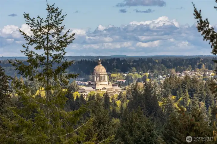 Check out your view of the capitol building! The roof top deck also gives you the best view of the Lakefair fireworks without even having to leave your home.