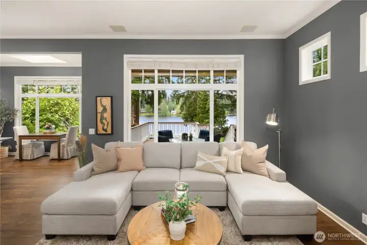Great room with ample space for entertaining Great room with ample space for entertaining