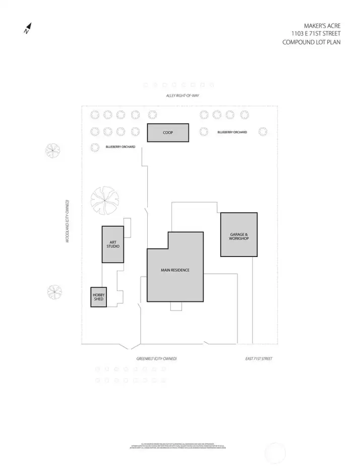 Compound Overview | Floorplan illustrating the relationship between the property's buildings and grounds. Compound Overview | Floorplan illustrating the relationship between the property's buildings and grounds.