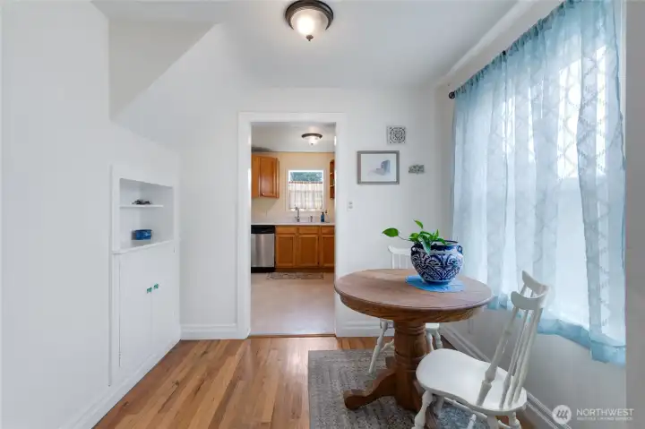 Dining Room with Built Ins