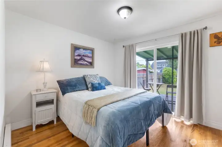 Main Bedroom with sitting deck outside door