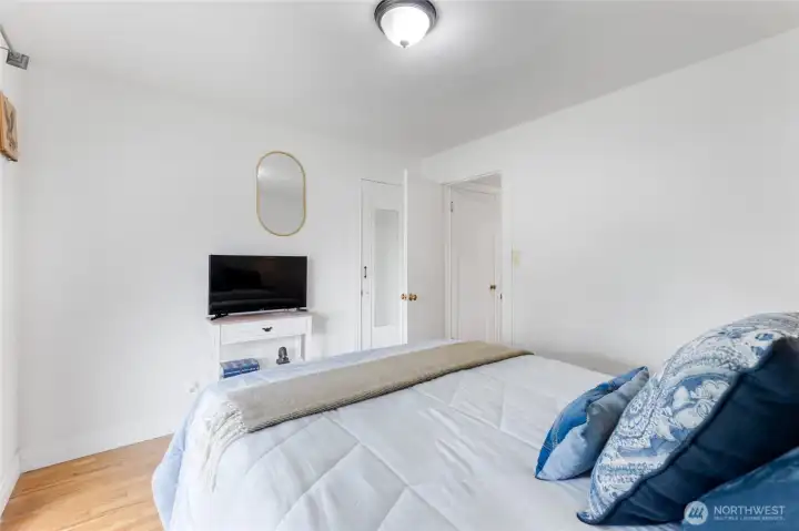 Main Bedroom with sitting deck outside door.