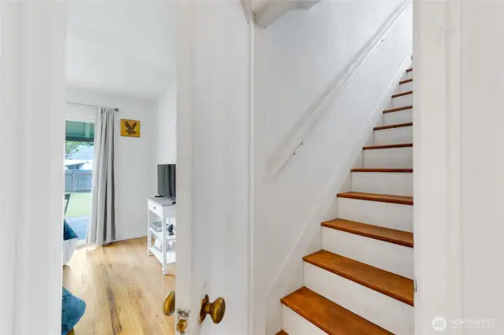 Stairwell to upstairs.