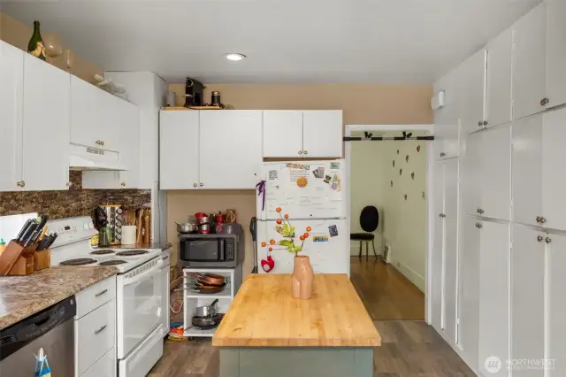 kitchen on main level