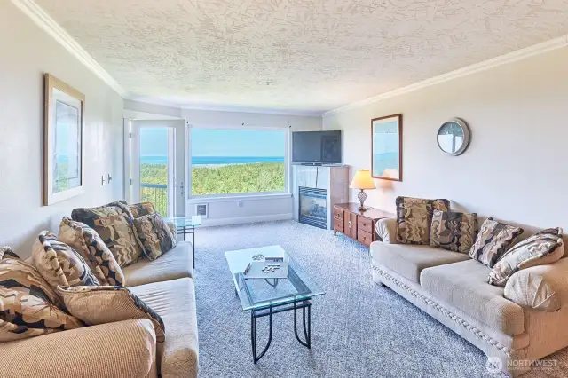 Watch the sunset from your comfy living room.