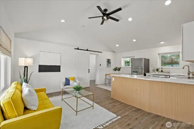 Open Floorplan with Vaulted Ceilings throughout!