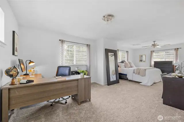Upstairs Sitting room/ Office in Primary Suite