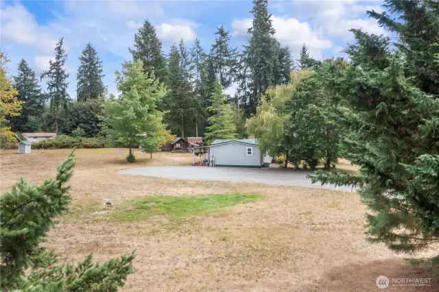 Property is level and dry, meaning you can use it! Shop? Animals? Rv? Toys?  Room for one or all!