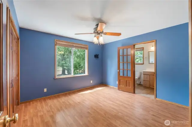 Primary bedroom includes full bath attached.