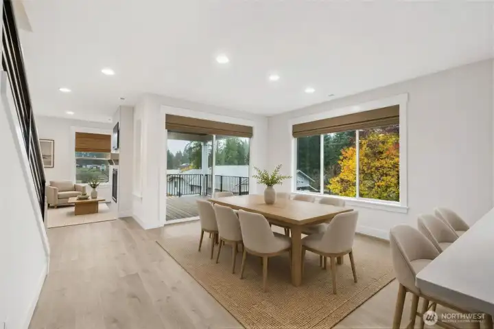 Dining Room shown with Virtual staging.