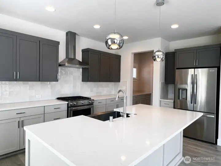 Actual finishes-refrigerator included!