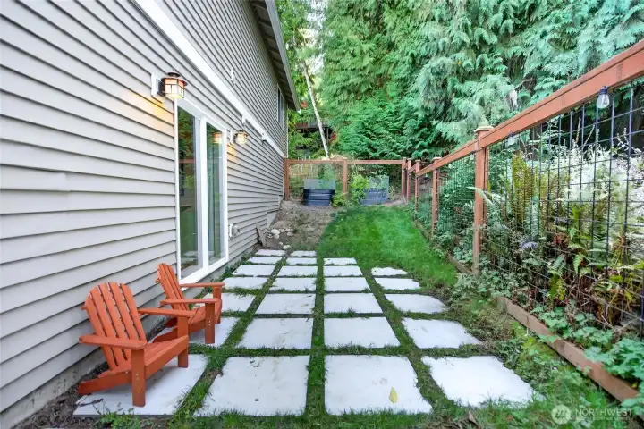 Fully fenced yard