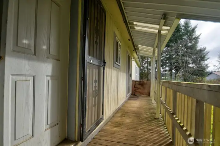 Rear Door off Utility to Carport
