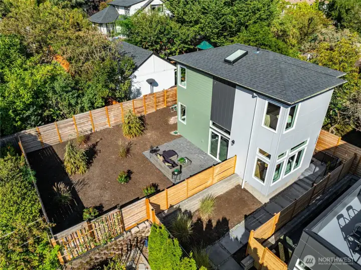 Private setting surrounded by mature trees.