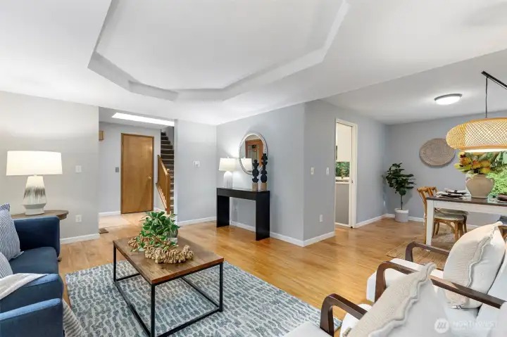 Formal living next to formal dining