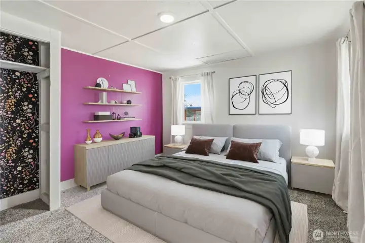 Bedroom#1 - Virtually Staged