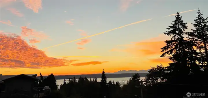 Golden Hour Views Steal The Show From This Inviting Deck.