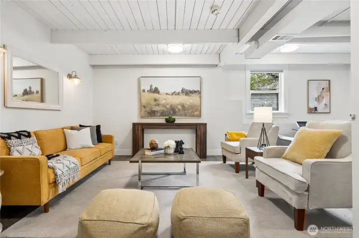 Fantastically huge lower level rec/family/TV room