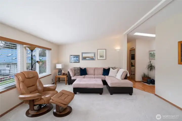 Living room, hall leads to all of the bedrooms and baths.