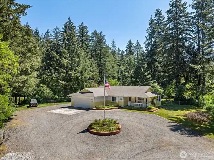 Beautifully landscaped & nice privacy.