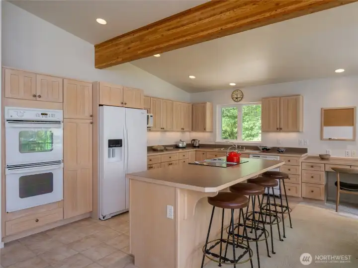 A closer look at the kitchen.