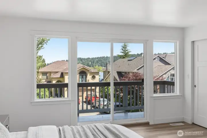 lake view balcony