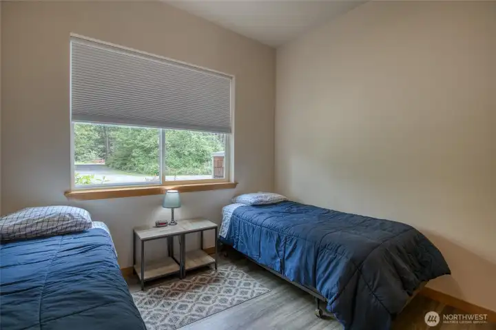 The guest bedroom on the front of the home....