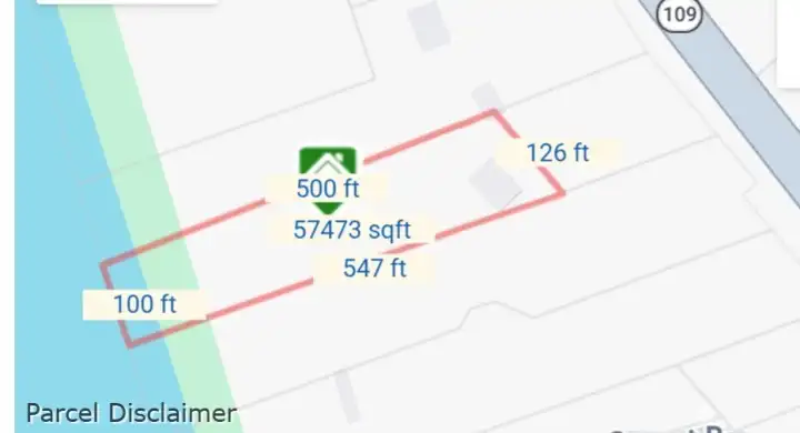 Public provided lot measurements for Lot #1.