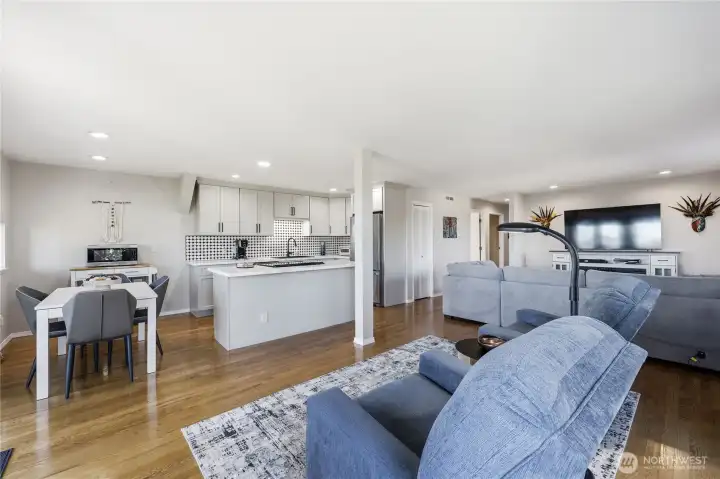 Sleek modern and fully renovated.